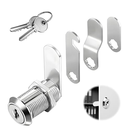 Mailbox Cabinet Cam Lock with Key Alike 25MM, Security Cam Lock for Letterbox, Drawer, Locker, Cupboard, and Cabinet, Keyed Alike Door Lock for Home Office Furniture, DIY and Professional Use