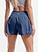 CADMUS 2 in 1 Women's Workout Shorts Athletic Gym Running Shorts for Women Phone Pockets,Black & Navy Blue & Pink, Medium