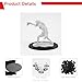 SIXPOINTS 32 Pieces Acrylic Miniature Bases,2.95x1.65 inch Model Bases 4mm/0.16inch Thick Circular Figure Display Stands Compatible with Gaming Miniatures or Wargames Role Playing Board Game Figure Toy