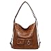 WZCZZHA Sac à dos rétro pour femme, sac pour femme à une épaule en cuir de grande capacité, sac à bandoulière