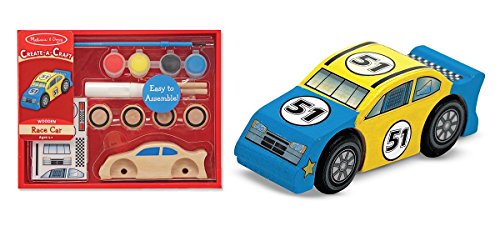 Melissa & Doug Decorate-Your-Own Wooden Race Car Craft Kit