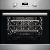AEG BCX23101EM 59.4cm Built In Electric Single Oven - Stainless