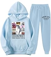 JUTOO 1989 Damen Trainingsanzug Mode Taylor Merch Hoodies 2 Stück Set Frauen Sportanzug Farbnähte...