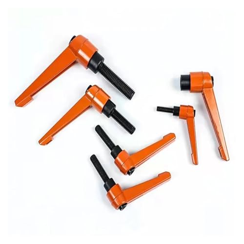 Mango ajustable de sujeción M10X25 azul con perno de rosca macho externa 5