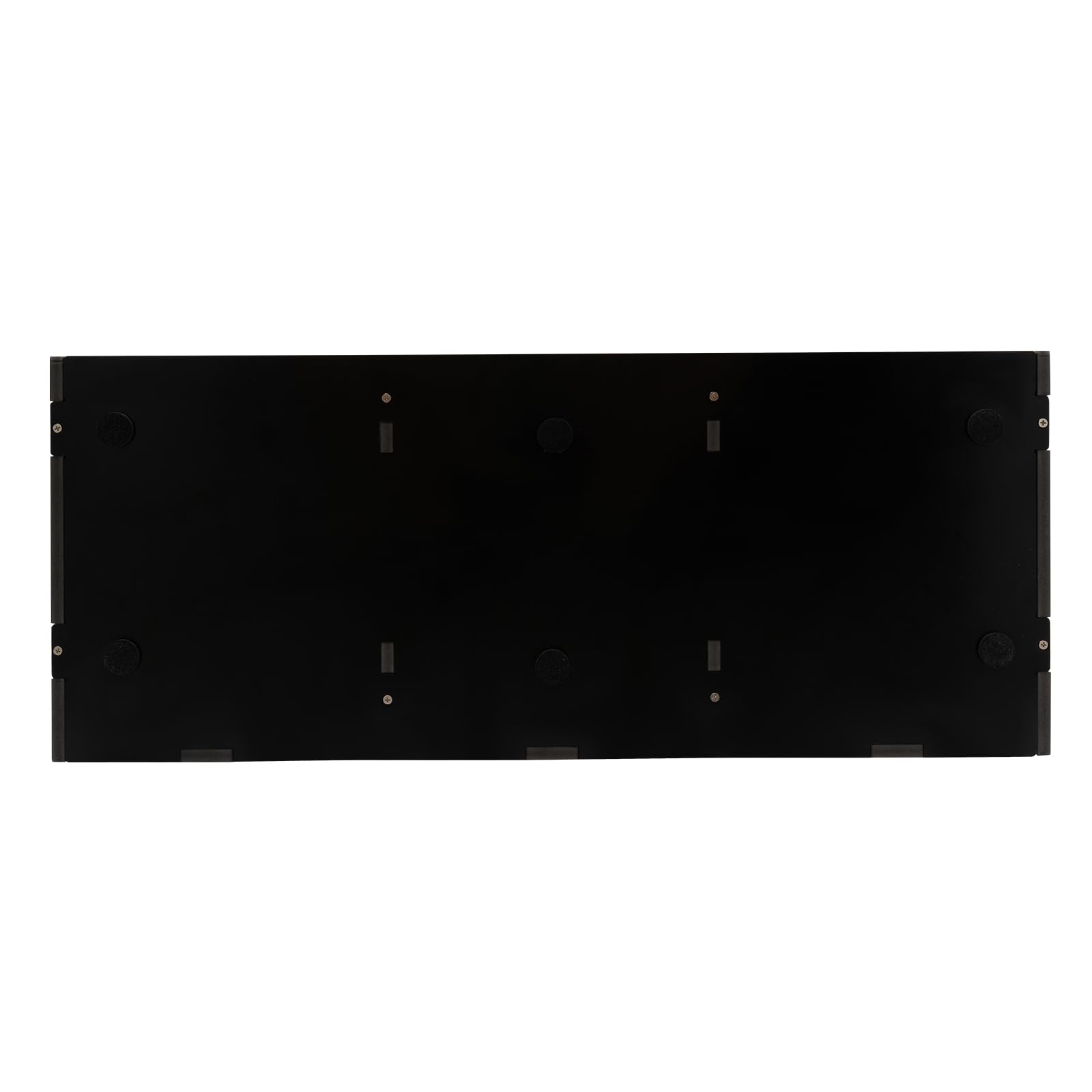 Organizer per documenti a 24 scomparti in PVC, portata fino a 60 kg, con cuscinetti antiscivolo in feltro e divisori regolabili, ideale per l'ufficio e la casa (nero)