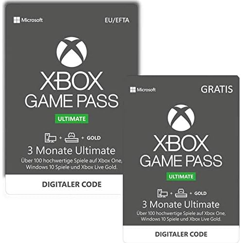 Xbox Game Pass Ultimate | 3 Monate + 3 Monate GRATIS | Xbox One/Windows 10 PC - Download Code