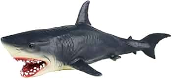 Amazon | EUHELOPA メガロドン ホホジロザメ サメ 可動 口が開閉可能