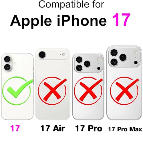 Housse antichoc iPhone 17 cuir violet contre chutes avec support - 2
