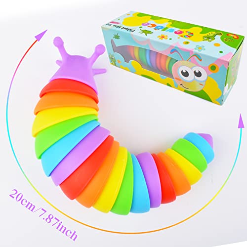 Cevioce Fidget Toys, Fidget Slugs Toy, Sensory Slug Fidget Toy For Kids & Adults, 3Pcs Cute Autism Sensory Toys For Autistic Children, Toddler Toys｜ Stress Relief Toy, Great Gift For Adhd #TOP2