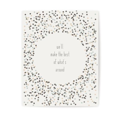 The Best Of What's Around - Song Lyric Wall Art Print, Music Poster For Bedroom Aesthetic, Modern Farmhouse Decor, Gift For Wedding Or Anniversary (8x10