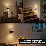 LOHAS-LED Night Light Plug in Wall, Acrylic Night Light, Dusk to Dawn Sensor, Adjustable Brightness 0-100LM, Warm White 3000K, Modern Nightlight for Bedroom, Hallway, Kitchen, Stair, 1 Pack - Image 6
