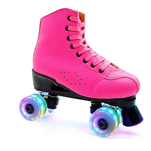 Vnaker Light Up Roller Skate Wheels 78A 32 X 58Mm, Luminous Skate Wheels Replacement 2 Pack For Indoor Or Outdoor Double Row Skating And Skateboard #TOP5
