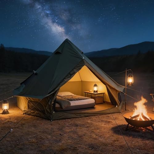 Carpa Yurt 4 Temporadas Para 4 Personas 3 m Diámetro miniatura 6