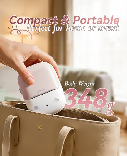 Image of NIIMBOT B2 Label Maker(Pink) Machine with 4 Rolls Label Tape for Home Kitchen Office Organization