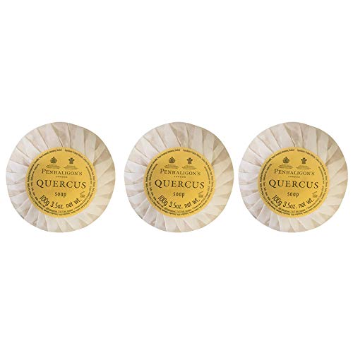 Penhaligons of London Quercus Pleated Bath Soaps 100 Grams Each - Set of 3