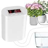 Createasylife Automatic Watering System for 8 Potted Plants, Vacation Plant Watering Devices with Drip Irrigation Kits, Automatic Plant Waterer Indoor for Windowsill, Balcony, Green House (3rd Gen)
