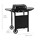 2 Burner Gas Grill BBQ including Cover, Lid and Lava Rock, Foldable Side Tables, Generous 47 x 37cm Cooking Area, Perfect for Outdoor Cooking