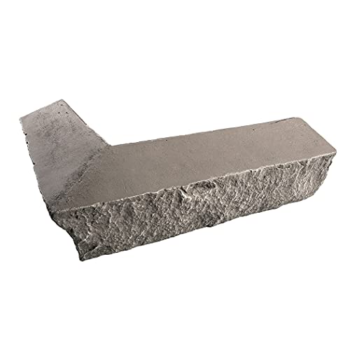 GenStone Faux Stacked Stone 90 Degree Outside Corner Panel 22.5\" x 12\" in Kenai Color for Do It Yourself Friendly Home Improvement Projects - Thumbnail 6
