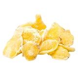 Amrita Crystallized Ginger Slices 1 lb Sweetened | Vegan, non-GMO, Gluten Free, Peanut Free, Soy Free, Dairy Free | Packed Fresh in Resealable Bags | Candied Ginger for Baking or Snacking