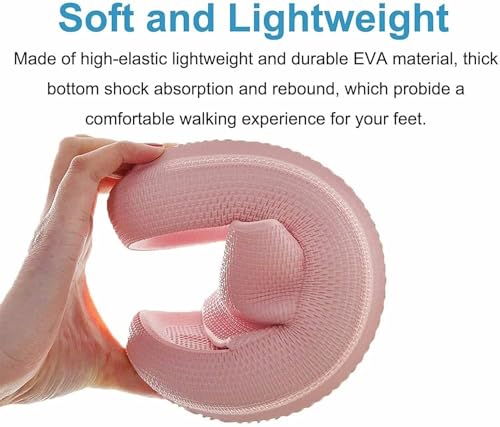 GLSAYZU Cloud Slippers for Women & Men, Lightweight Non-Slip Flip Flops Thick Sole Sliders for Bathroom Pool Beach (Beige, Adult, Women, 9.5, Numeric Range, UK Footwear Size System, 10, Medium) - Image 5