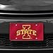 Rico Iowa State Cyclones Red Mirror Look Acrylic License Plate Laser Tag