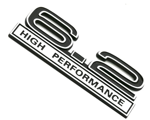 Image of 2pcs 6.2 Liter High Performance Engine Emblems Badge 3D Decals Stickers Cars Trucks (Chrome Black)