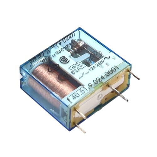 Relais 40.51 24VDC protection surchauffe circuit imprimé 8A double inverseur