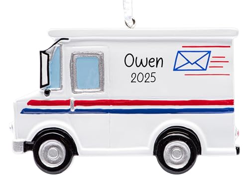 Uniqxmas Personalized Mail Truck Christmas Ornament 2025 | Xmas Tree Decorati...