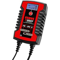 Cargador Bateria Ferve Ferve F-2507 Cargador Automático de Baterías de Plomo Ácido