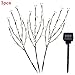 Produktbild MOOUK Solar LED Lichterbaum, 3 Stück Set LED-Solar-Zweig, Solar-Gartenleuchten Schönes Nachtlicht, Dekorative Solarlampen für Garten, Balkon, Terrasse(Warmweiß)