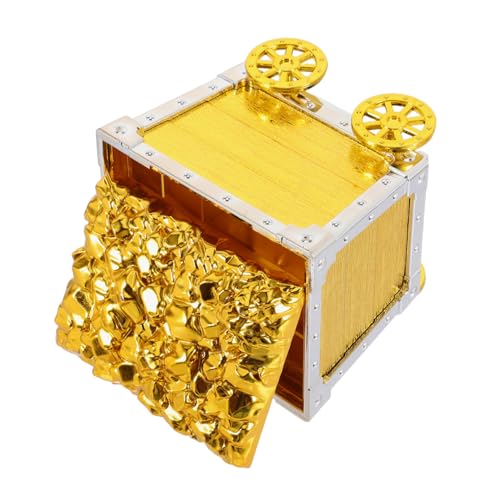Alasum Boy Girl's Plastic Treasure Chest Toy Mining Cart Design for Boy Girl for Pirate Themed Parties and Storage Safe Plastic Construction Gemstone Decoration