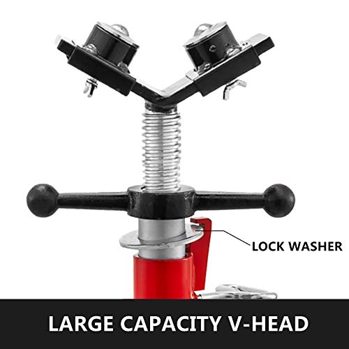 VEVOR Rohrstütze mit 2-Kugel-Transfer V-Kopf 1107A einklappbarer Rohrständer 4500LB Rohrstange höhenverstellbar