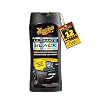 Meguiar’s Ultimate Black Plastic Restorer, Durable Car Restorer for Faded Black Plastic, Vinyl, and Rubber, Restores Deep Color and Shine, for Car Guys, 12 Oz