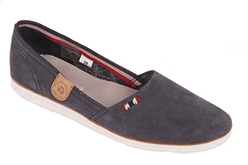 Chaussures basses Fia Napapijri femme en daim bleu foncé souple