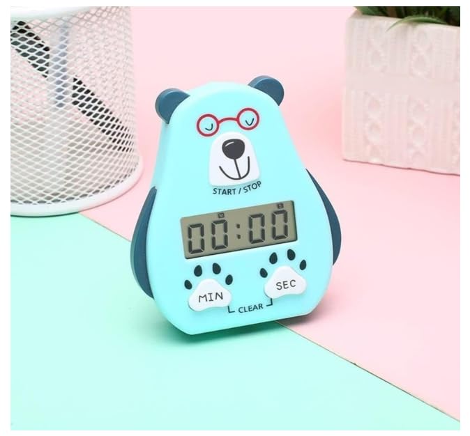 Image of Digital Kitchen Timer with On /Off Switch, Magnetic Digital Stopwatch with Big Digits & Loud Alarm - Easy-to-Read Timer for Cooking, Baking, and More (Sky Blue)