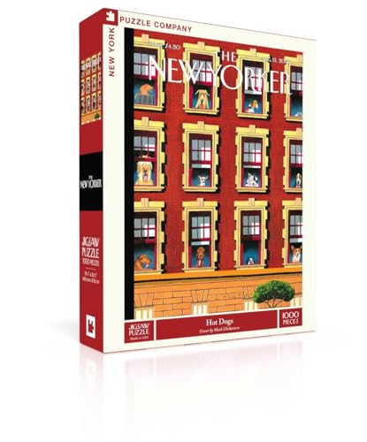 New York Puzzle Company - New Yorker Hot Dogs - 1000 Piece Jigsaw Puzzle for Family Game Nights by Mark Ulriksen