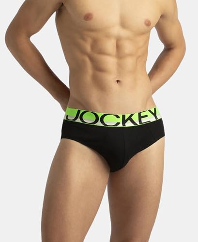 Image of Jockey FP01 Men Super Combed Cotton Solid Brief with Ultrasoft Waistband