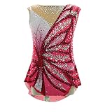 【TISSU CONFORTABLE】 Confectionné dans un tissu haut de gamme, hautement élastique et respirant, ce justaucorps de danse sans manches offre une sensation de douceur et de légèreté sur la peau. Sa structure extensible dans les quatre sens améliore la flexibilité et assure aux athlètes le maintien nécessaire pendant l'entraînement et la compétition.
