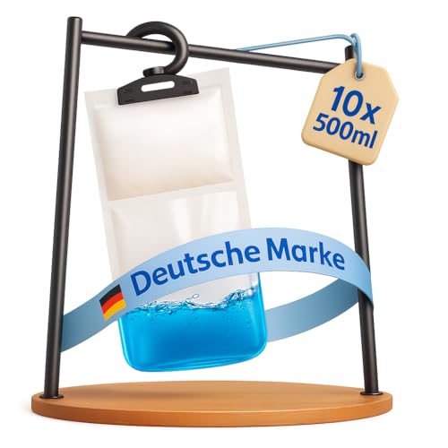 ONBEST XXL Luftentfeuchter Beutel 10x500 ml Beutel - Luftentfeuchter Set zum Aufhängen – Schrank Granulat Entfeuchter gegen Feuchtigkeit, Schimmel & Gerüche – Raumentfeuchter Schrank-entfeuchter