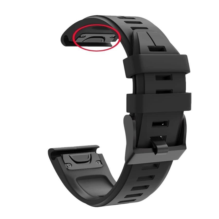 Bracelet silicone anti-irritation pour Garmin Fenix 6 5 3HR 935 Easyfit