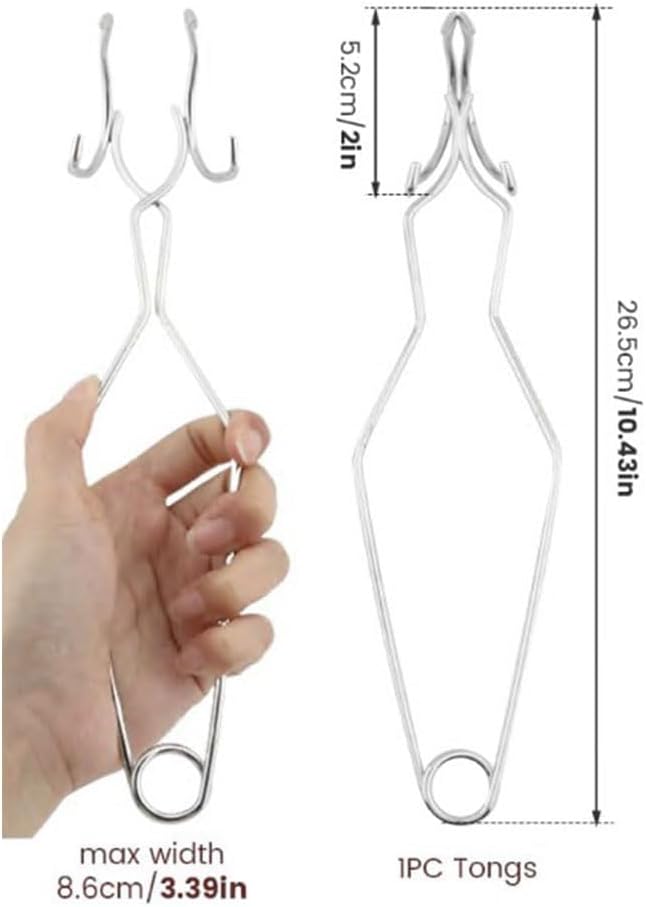 2 Pack Crucible Scissor Tongs Replacement Graphite Crucible Tongs Scissor Wire Tong Clips for Small Melting Ceramic Crucible Bowl Dish Cup Graphite Torch Melting Casting Kit Ingot Mold