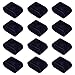 PandaHall 12pcs Coussin pour Montre, Coussin en Cuir avec Velour pour Présentation 72x44x35mm Noir Coussin Bijoux Présentoir pour Rangement et Collection de Montre