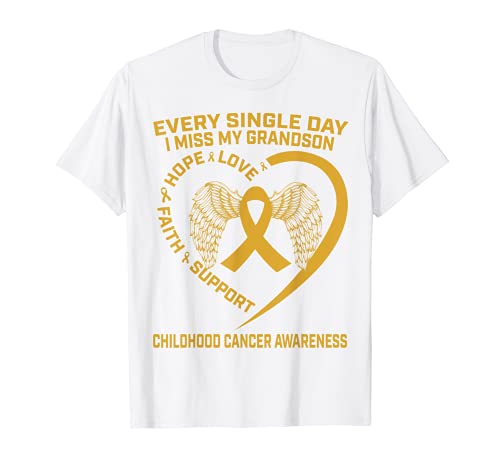 Cinta de Oro Infantil Cancer Concientización Nieto Memorial Camiseta