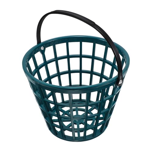 Panier pour balles de golf en plastique bleu compact : fini le désordre au practice de golf