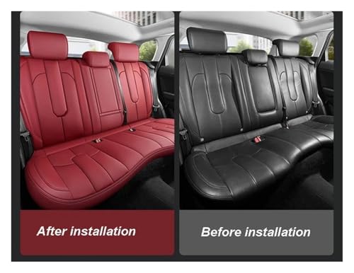 Housse de siège pour Range Rover Evoque 2012-2015 protection complète noir rouge