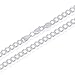 NYC Sterling Men's 5mm Solid Sterling Silver .925 Curb Link Chain Necklace, Made in Italy (20)
