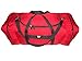 Travel Bag 3 Ex Large with U Opening for Easy Excess, Two End Compartment Made in USA.. (Red)