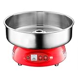 Clevr Compact Commercial Cotton Candy Machine Party Candy Floss Maker Red