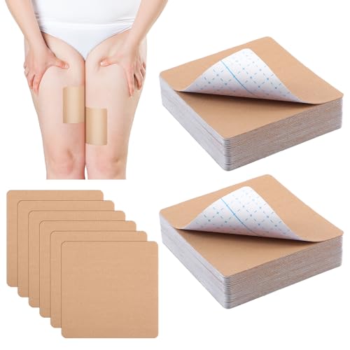 Threlaco 30 Pcs Tummy Tape Waterproof Belly Thigh Lifting Body Tape for Women Elastic Anti Chafing Friction Adhesive Patches Inner Thigh Sagging Loose Skin Flat Stomach Back Fat Belly, 4.72 x 4.72 in