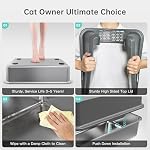 WoofiGo Enclosed Stainless Steel Cat Litter Box with Lid, XL Extra Large Litter Box for Big Cats, Metal Litter Pan High Sided, Never Absorbs Odors, Anti-Urine Leakage, Easy Cleaning, Include Scoop - Image 5